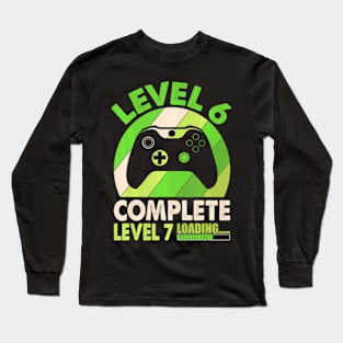 Level 6 Complete Level 7 Loading  6th Wedding Anniversary Long Sleeve T-Shirt